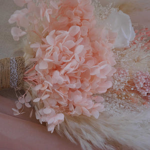 Dried Flower Bouquet. pink color Wedding Flowers for Bride, Bridal, Bridesmaid Flowergirl. Buttonholes to match. Dried Wedding Flowers