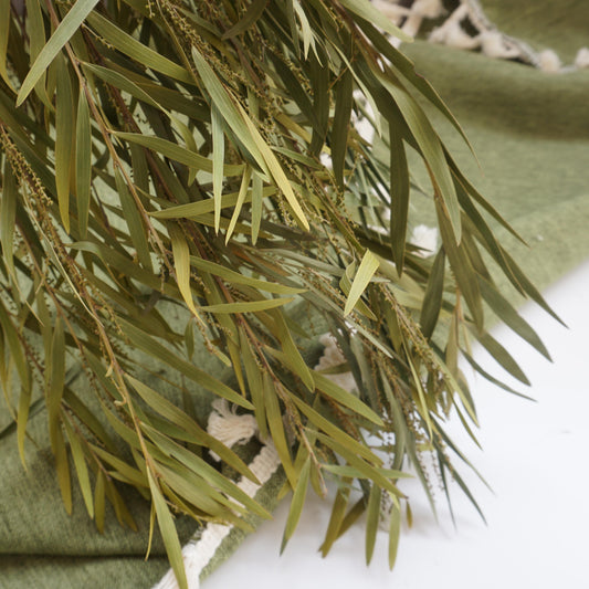 green color dried flower materials home decor