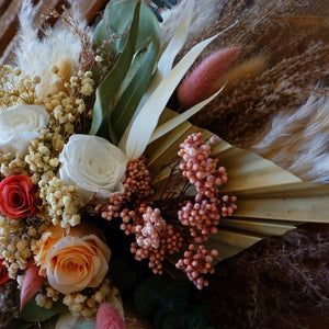 Dried flower bouquet, dried flower wedding .wedding bouquet,pampas grass decor,bride bouquet .boho style decor