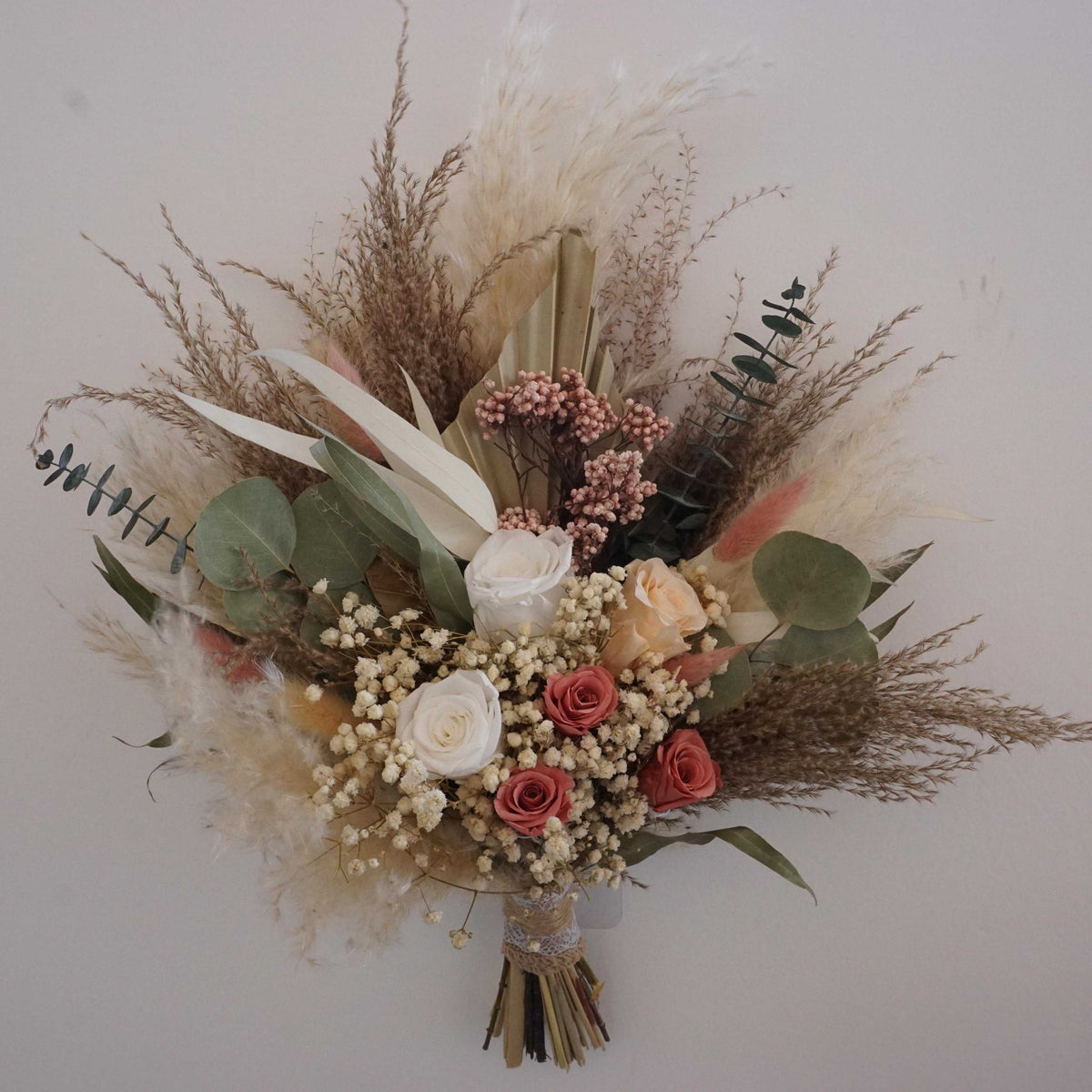 Dried flower bouquet, dried flower wedding .wedding bouquet,pampas grass decor,bride bouquet .boho style decor