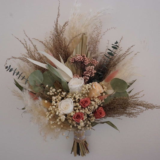 Dried flower bouquet, dried flower wedding .wedding bouquet,pampas grass decor,bride bouquet .boho style decor