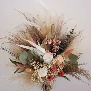 Dried flower bouquet, dried flower wedding .wedding bouquet,pampas grass decor,bride bouquet .boho style decor