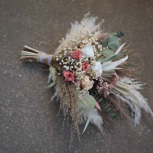 Dried flower bouquet, dried flower wedding .wedding bouquet,pampas grass decor,bride bouquet .boho style decor