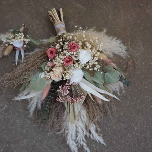 Dried flower bouquet, dried flower wedding .wedding bouquet,pampas grass decor,bride bouquet .boho style decor