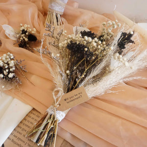 Pampas and black bouquet / pampas grass dried grasses bouquet / dried flower bouquet / boho bridal bouquet