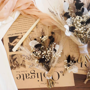 Pampas and black bouquet / pampas grass dried grasses bouquet / dried flower bouquet / boho bridal bouquet