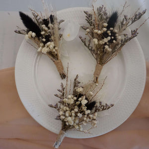 Pampas and black bouquet / pampas grass dried grasses bouquet / dried flower bouquet / boho bridal bouquet