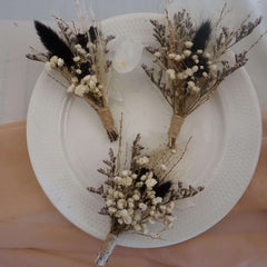 Pampas and black bouquet / pampas grass dried grasses bouquet / dried flower bouquet / boho bridal bouquet
