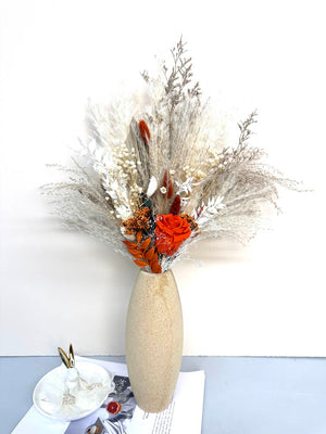 Wedding bouquet, bridal bouquet, bridal accessories, dried flowers, winter/fall wedding flowers, preserved roses -PAMPAS grass wholesale and dried flowers wholesale near me