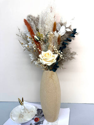 Wedding bouquet, bridal bouquet, bridal accessories, dried flowers, winter/fall wedding flowers, preserved roses -PAMPAS grass wholesale and dried flowers wholesale near me