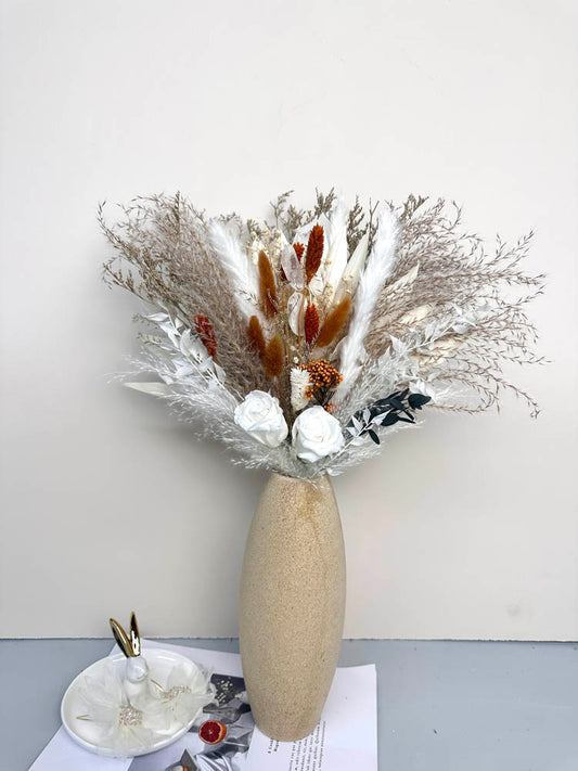 Wedding bouquet, bridal bouquet, bridal accessories, dried flowers, winter/fall wedding flowers, preserved roses -PAMPAS grass wholesale and dried flowers wholesale near me