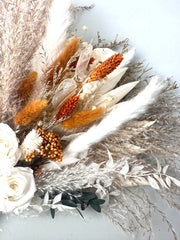 Wedding bouquet, bridal bouquet, bridal accessories, dried flowers, winter/fall wedding flowers, preserved roses -PAMPAS grass wholesale and dried flowers wholesale near me