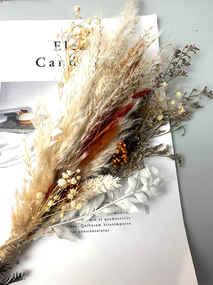 Wedding bouquet, bridal bouquet, bridal accessories, dried flowers, winter/fall wedding flowers, preserved roses -PAMPAS grass wholesale and dried flowers wholesale near me