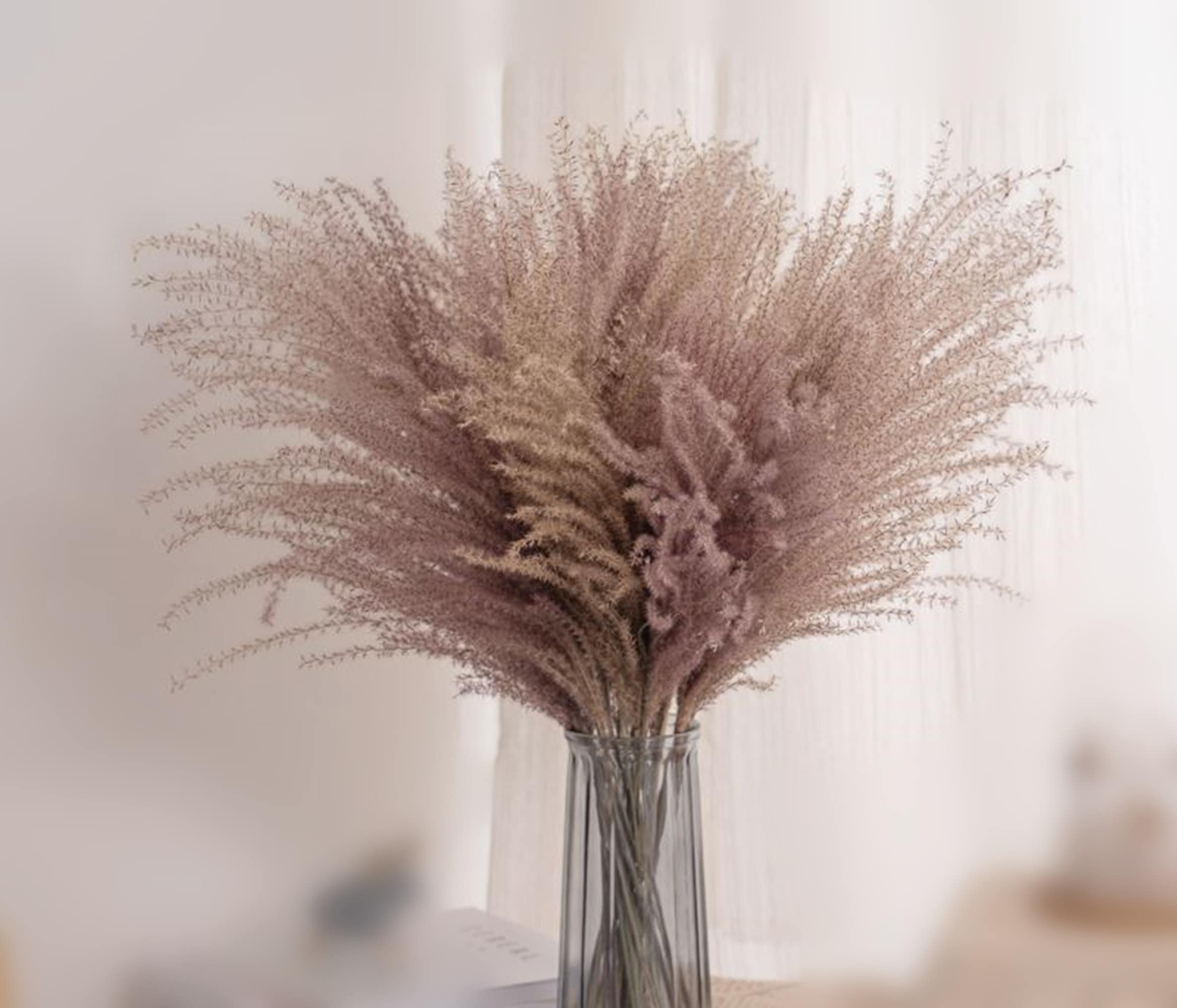 Naural 15 stems-21 inches pampas grass flower arrangement wedding party home decor -PAMPAS grass wholesale and dried flowers wholesale near me