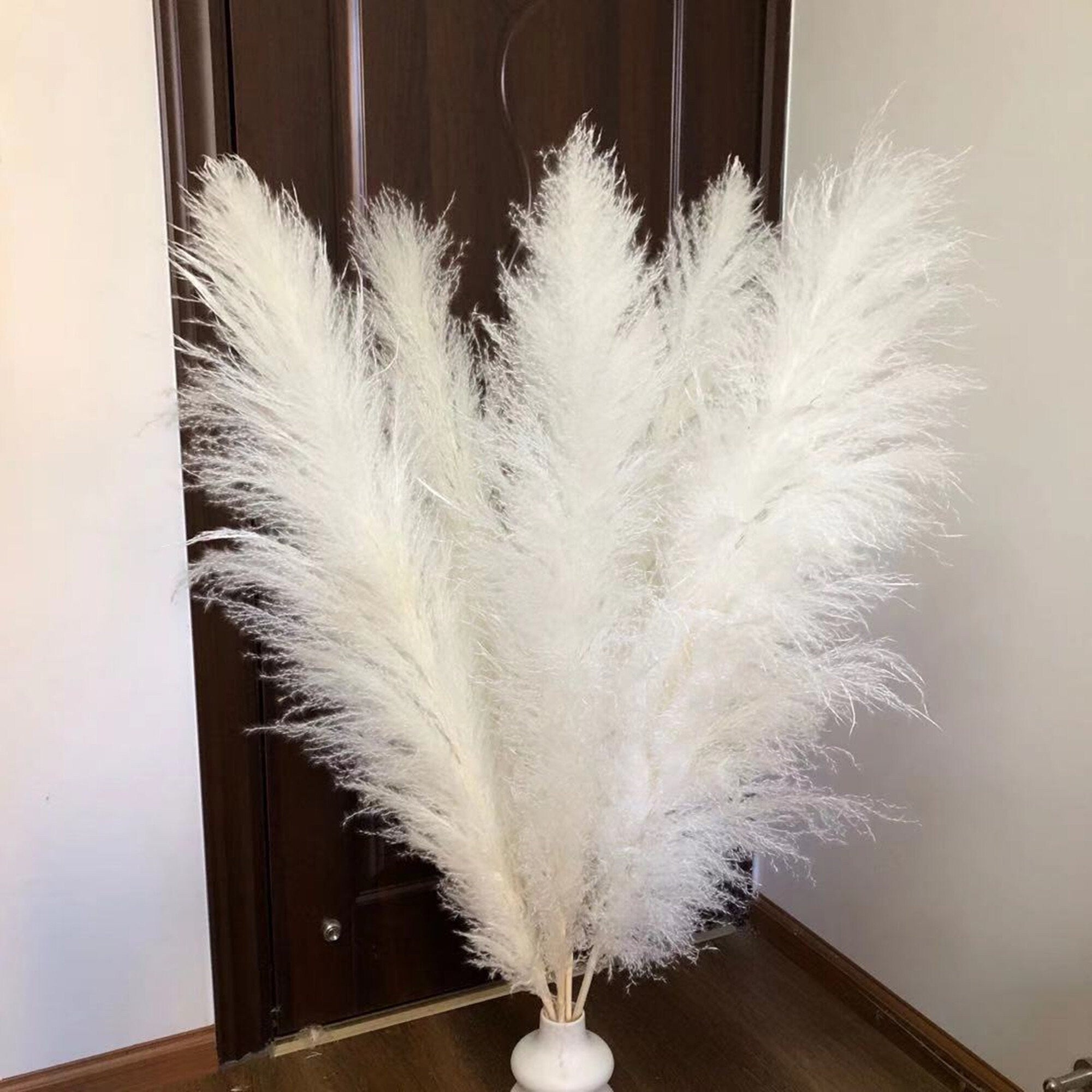 PAMPAS GRASS  35''- over100000 stems White  Dried Pampas Plant Decor, Pampas Wedding Decor Bouquet, Boho Bohemian Wedding Flower -PAMPAS grass wholesale and dried flowers wholesale near me