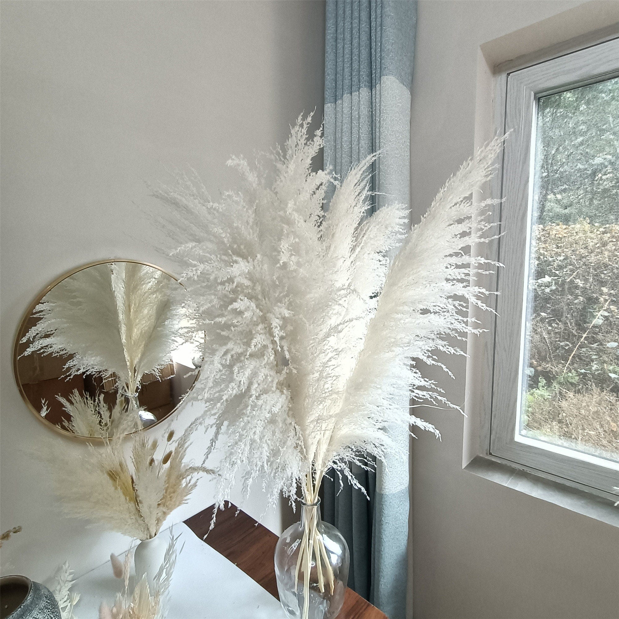 PAMPAS GRASS  35''- over100000 stems White  Dried Pampas Plant Decor, Pampas Wedding Decor Bouquet, Boho Bohemian Wedding Flower -PAMPAS grass wholesale and dried flowers wholesale near me