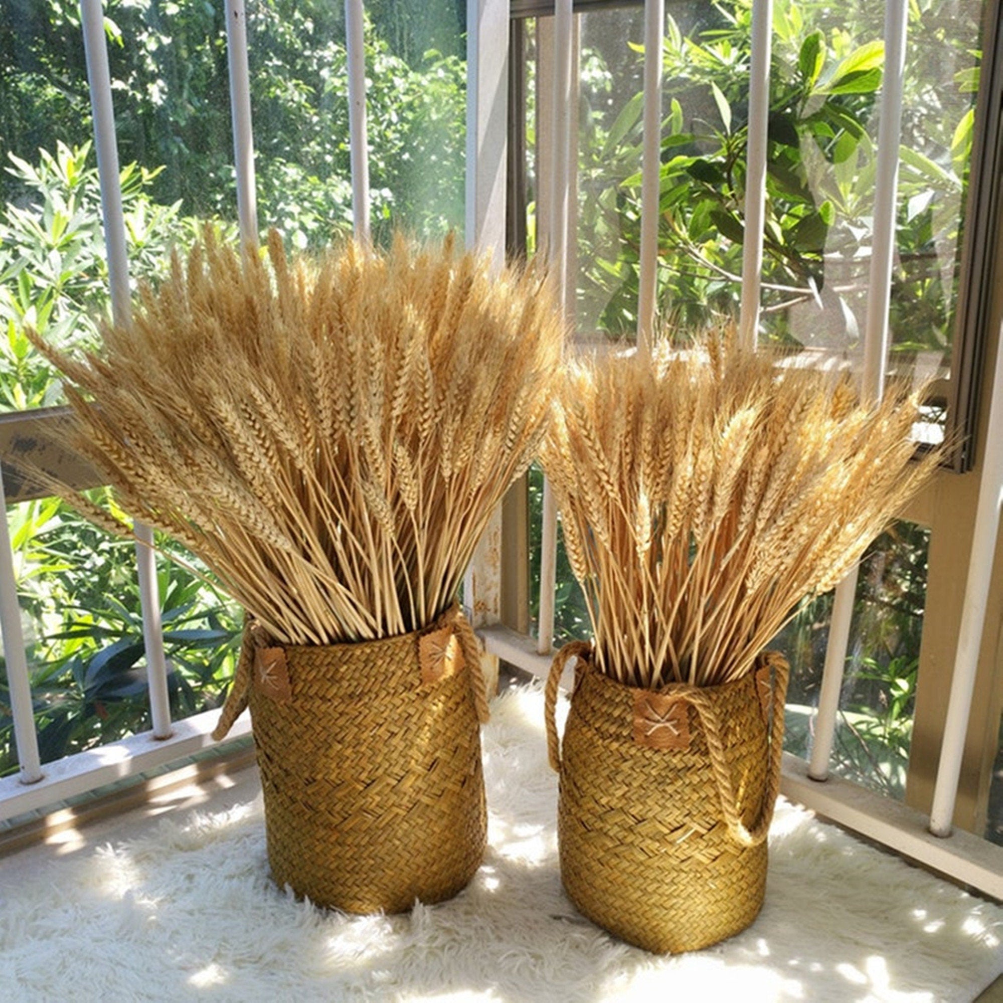 About 50 high-quality natural wheat dried flowers, bouquets, flower arrangements, handmade flowers. -PAMPAS grass wholesale and dried flowers wholesale near me