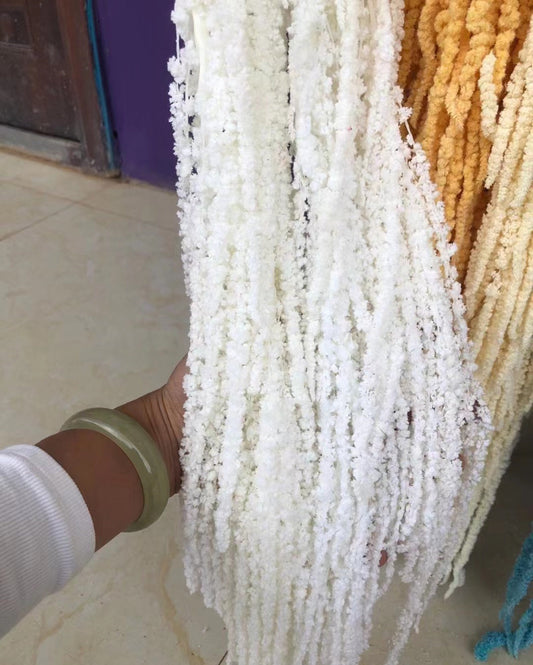 3 Stems Hanging dried flowers,Hanging Amaranthus,Preserved Bleached Hanging Bouquet,Wedding Decoration,Wall Decoration, Home Decor,Party Decoration -PAMPAS grass wholesale and dried flowers w
