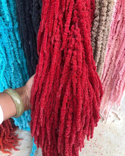 3 Stems Hanging dried flowers,Hanging Amaranthus,Preserved Bleached Hanging Bouquet,Wedding Decoration,Wall Decoration, Home Decor,Party Decoration -PAMPAS grass wholesale and dried flowers w