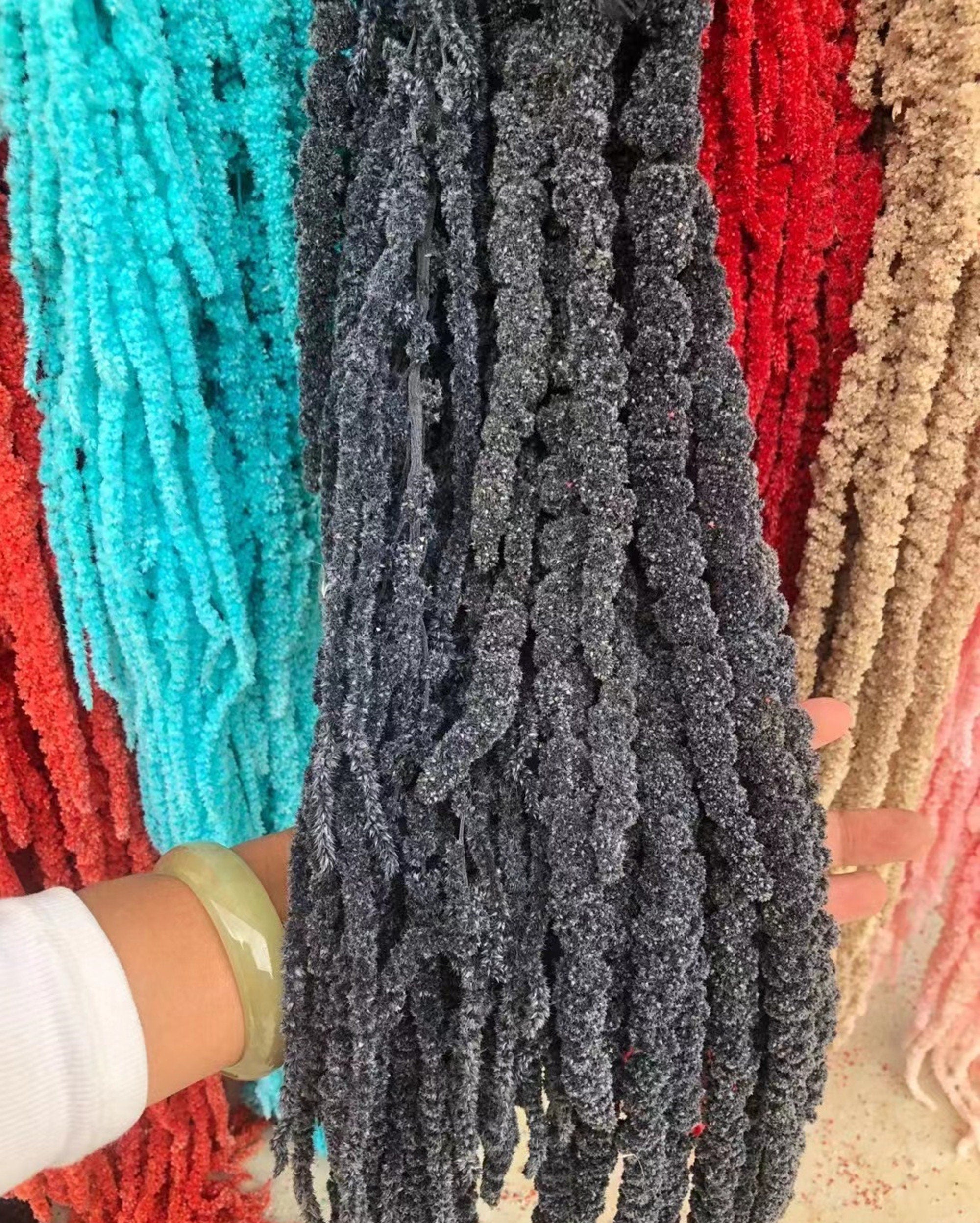 3 Stems Hanging dried flowers,Hanging Amaranthus,Preserved Bleached Hanging Bouquet,Wedding Decoration,Wall Decoration, Home Decor,Party Decoration -PAMPAS grass wholesale and dried flowers w